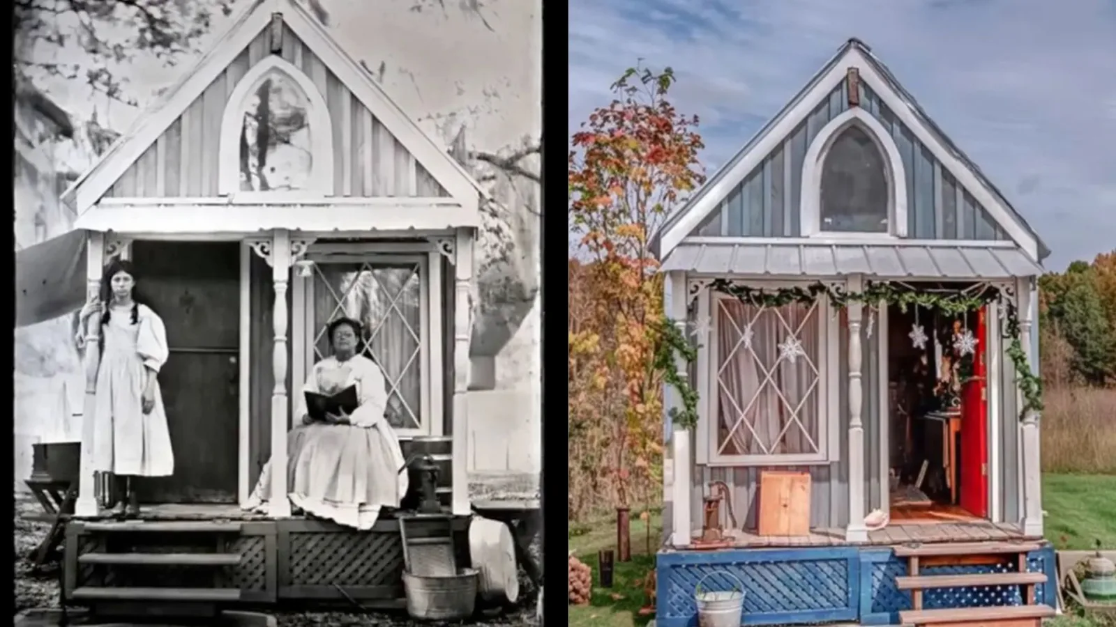 She Moved Into a Tiny 1873 Home – The Inside Will Amaze You