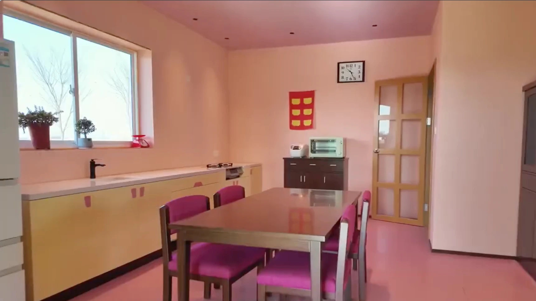 Kitchen with anime-inspired details