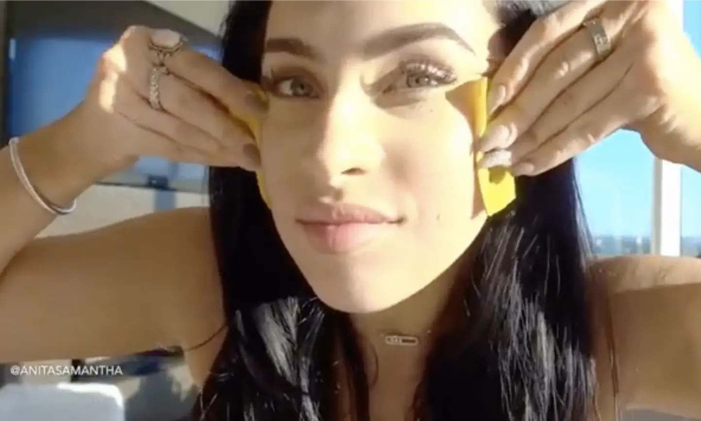 She rubs banana peel on her face and hair daily—here's the surprising benefit