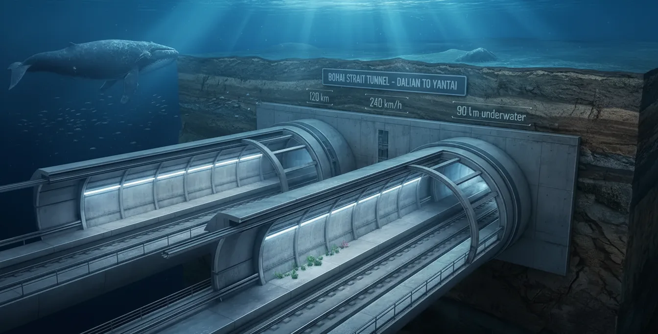 China Laughs at the West: Builds a 120 km Undersea Tunnel While Others Argue About Small Bridges