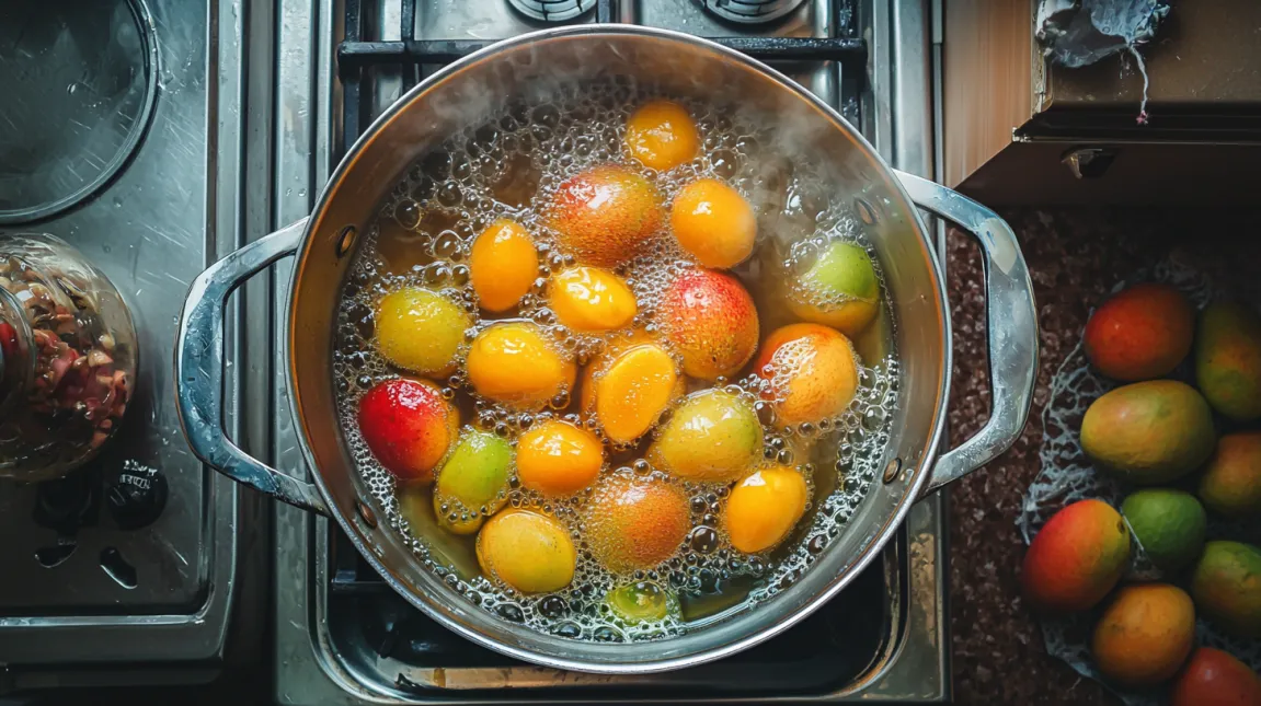 Mango and water