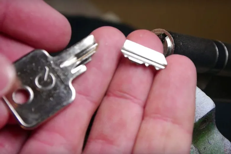Broken key in lock