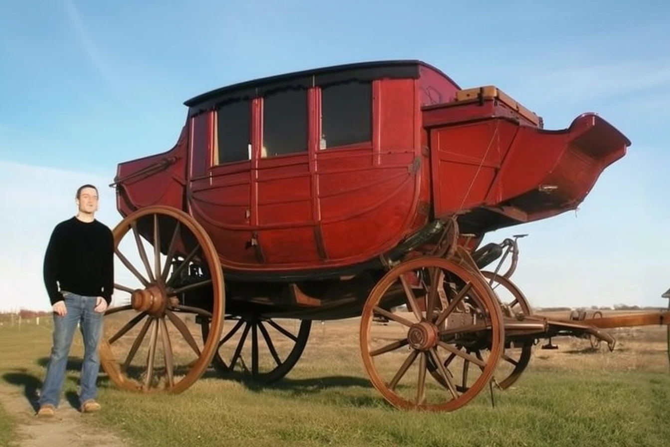 A Life on Wheels: Man Secretly Resides in Horse Carriage on Village Edge