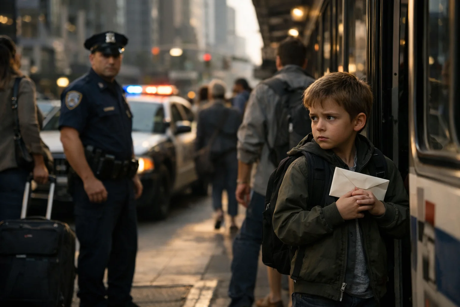 Officer Discreetly Follows Lost Boy, Then Breaks Down When He Discovers the Truth