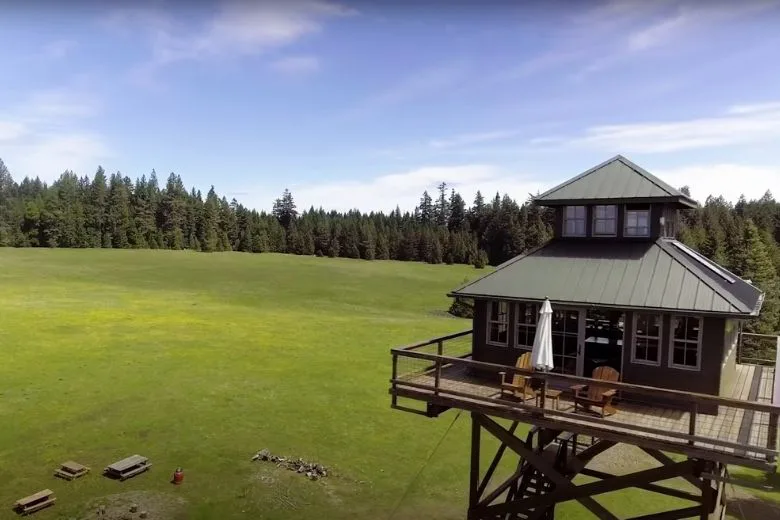 Couple Builds Their Dream Home in a Remote Forest Watchtower