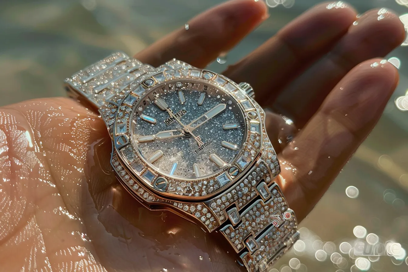 Woman Stumbles Upon Diamond Watch on Shore – Jeweler's Shocked Reaction Says It All