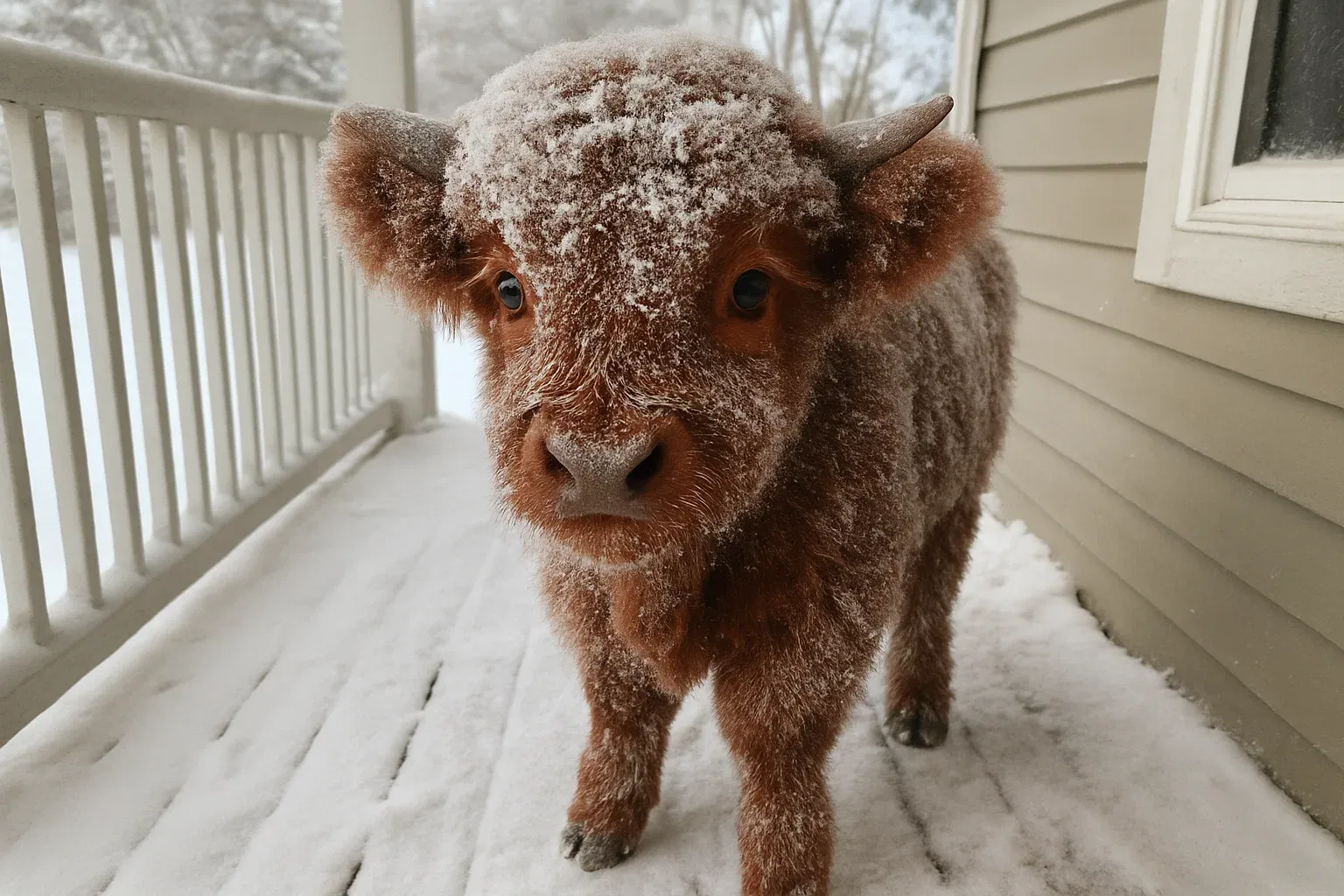 Frozen Calf Found at Doorstep — Family Follows Her Into the Woods and Finds the Unthinkable