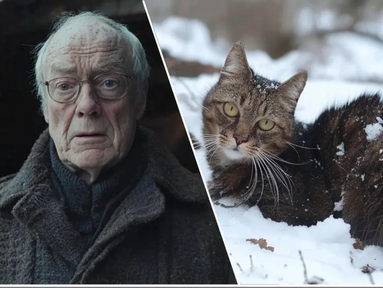Cat Discovered Shivering in the Snow – The Secret Beneath Its Belly Will Amaze You!