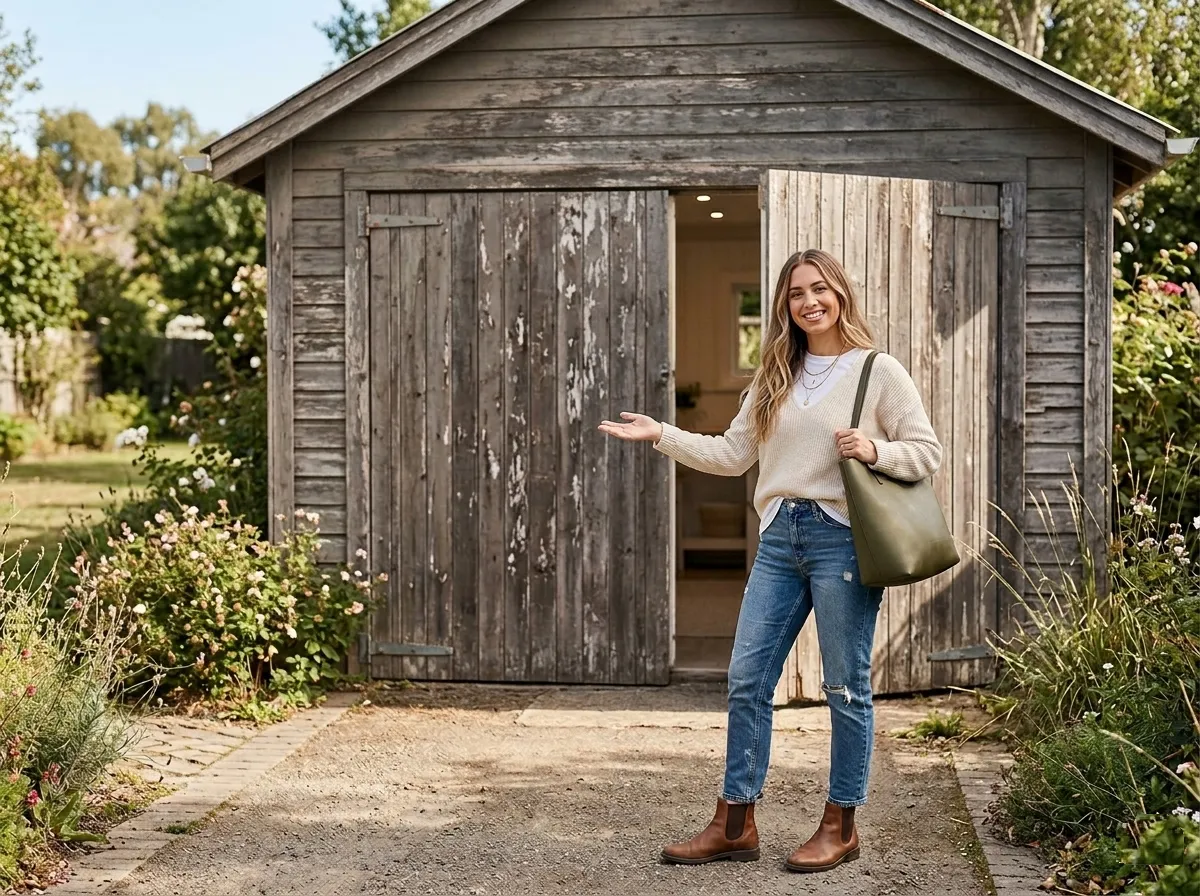 Fed Up With Soaring Rent, She Transformed an Old Garage Into a Cozy Retreat
