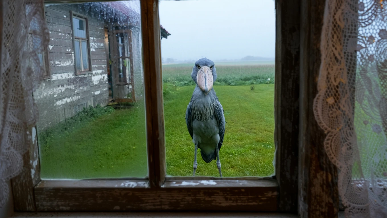 Massive Bird Appears Outside Farmer’s Window – When He Sees What It’s Protecting, He Stands Frozen