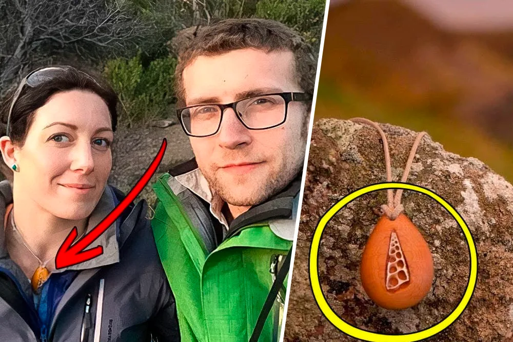 Man Handcrafts a Necklace for His Girlfriend, She's Speechless When She Sees the Hidden Surprise