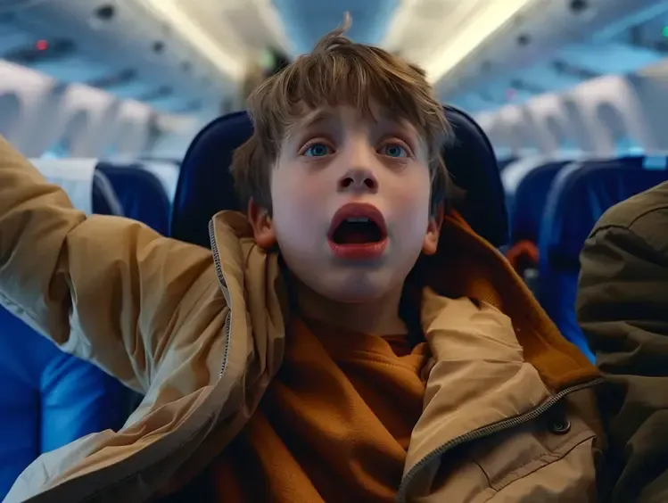 Stewardess recalling the distress signal