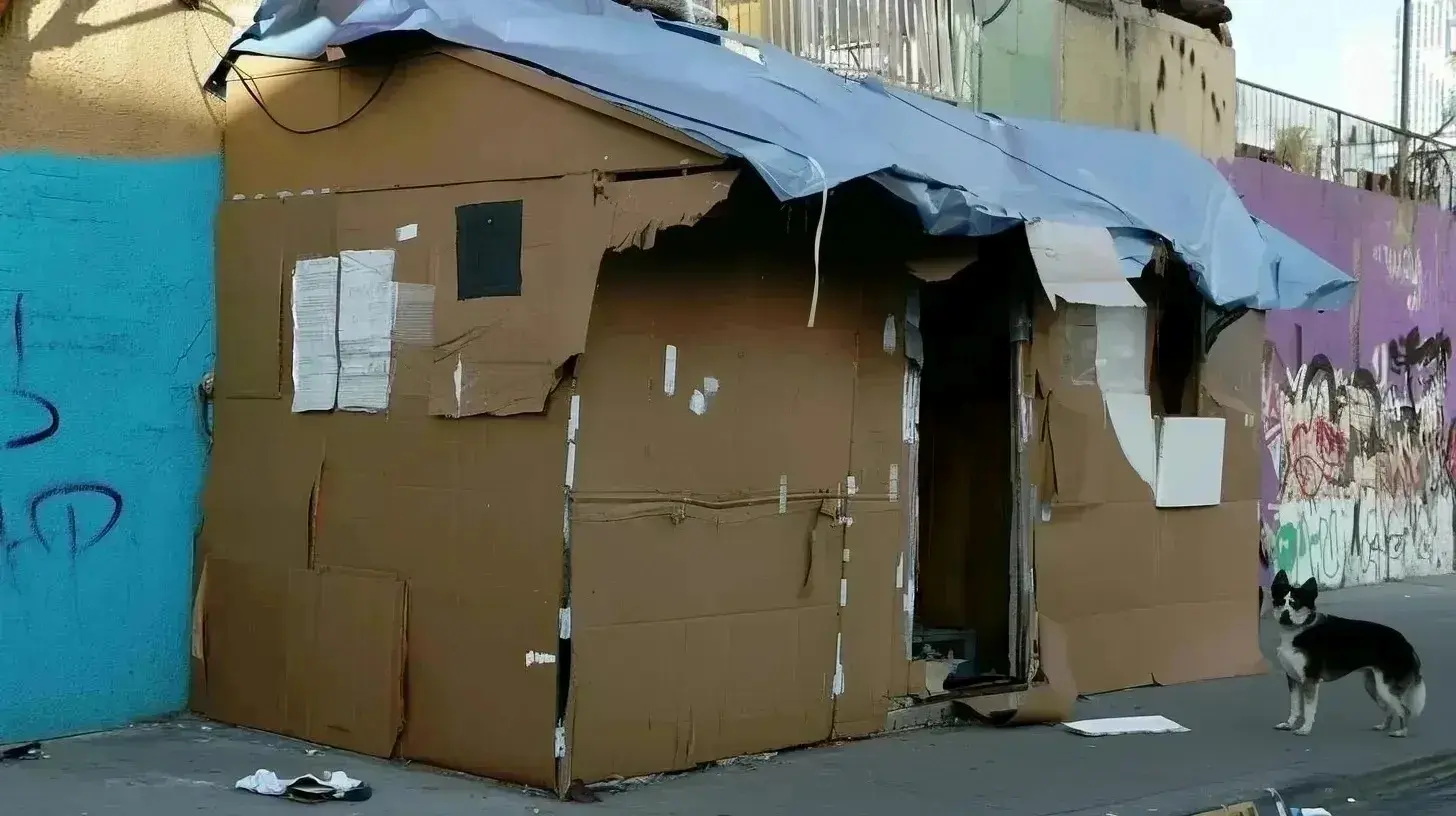 A Resourceful Man Builds a Home from Cardboard