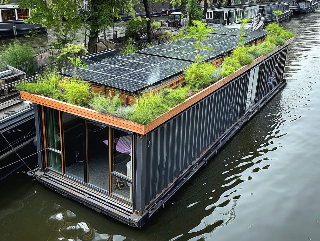 Unbelievable! How a Dutch Duo Turned an Old Shipping Container into a Floating Wonderland