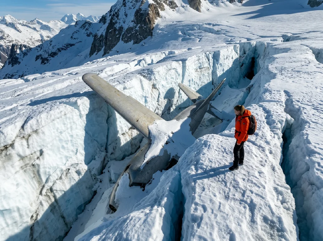 Missing Plane Found Decades Later in Glacier, Revealing a Smuggling Operation