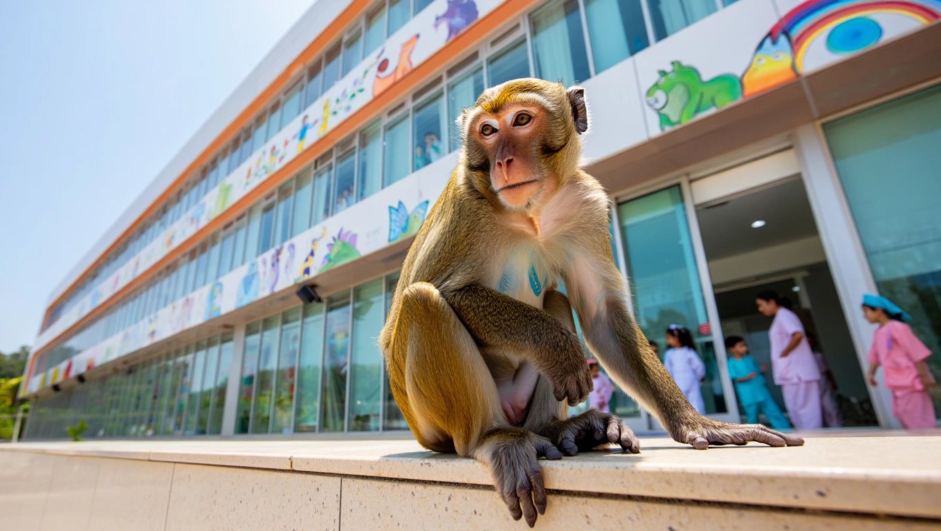A Monkey Visits a Children's Hospital Daily – The Heartwarming Reason Will Move You