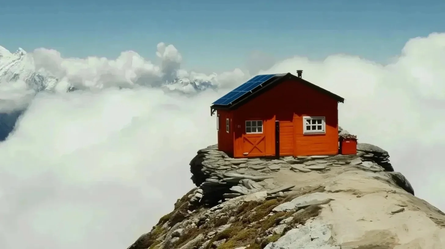 High-Altitude Living: Man Transforms Mountain Shed into Home