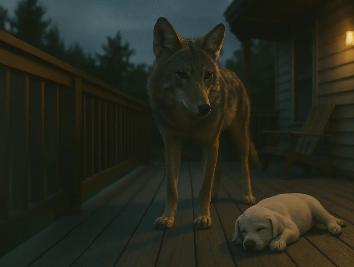 Coyote Steals Puppy in Backyard – What the Cameras Caught Left Everyone Stunned