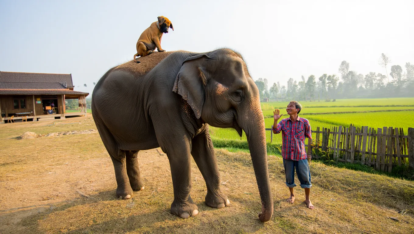 Elephant Appears at Farmhouse – What It Carries in Its Trunk Leaves the Farmer Stunned