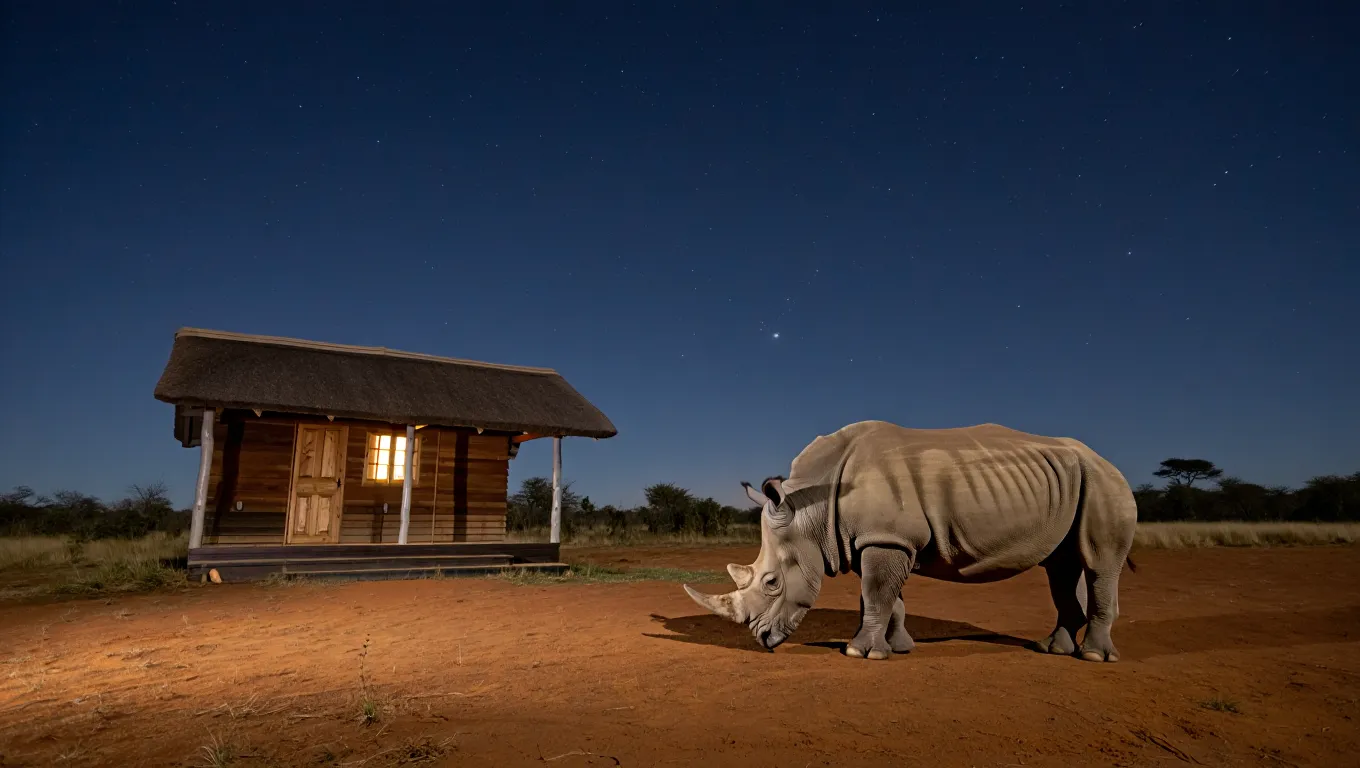 Rhino Appears at Ranger’s Cabin at Dawn – What It Leaves Behind Stuns Him