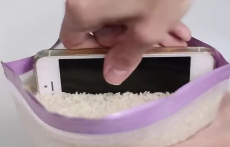 Cup of rice in a wardrobe