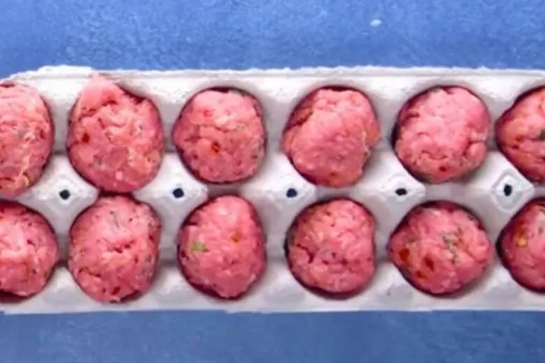 Why You Should Roast Meatballs in an Egg Carton
