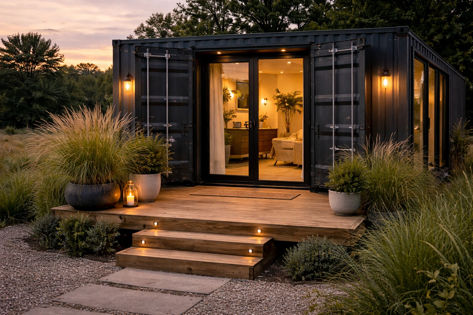 She Turned an Old Shipping Container Into a Stunning Tiny Home