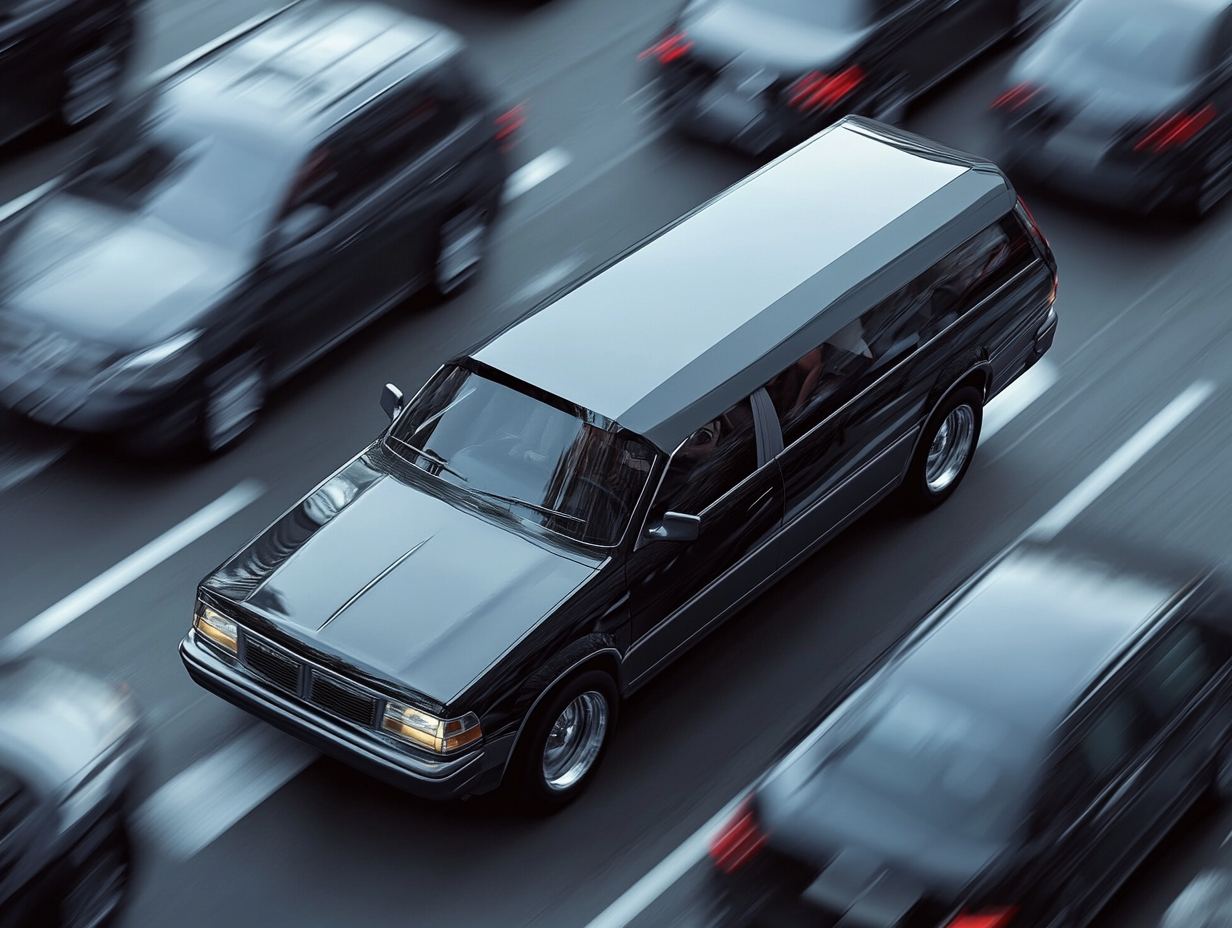 Hearse Caught Speeding at 146 km/h: Traffic Stop Takes Unexpected Turn