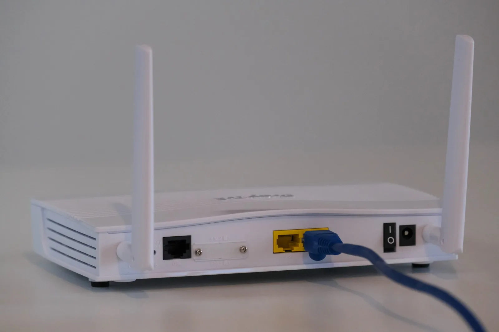WiFi router with aluminum foil