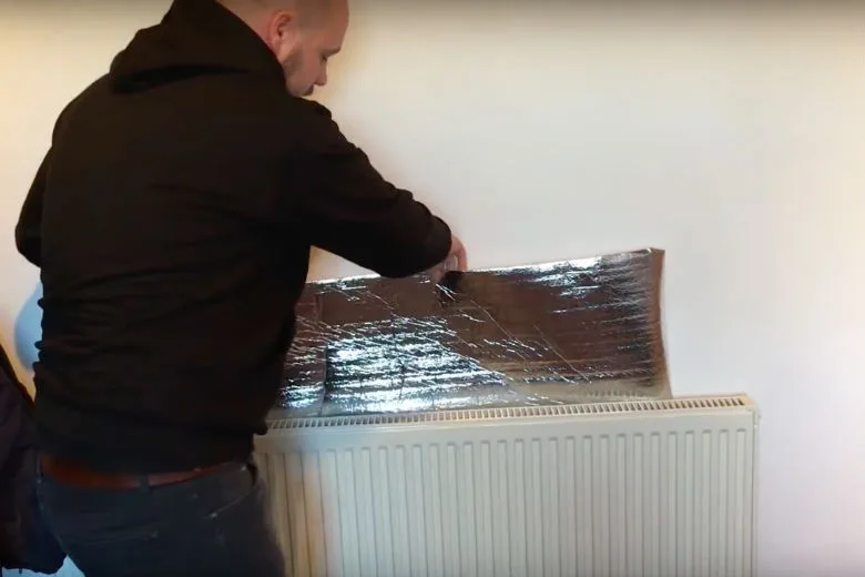 foil behind radiator
