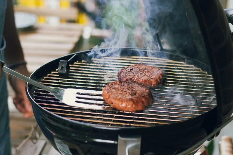cleaning grill with foil