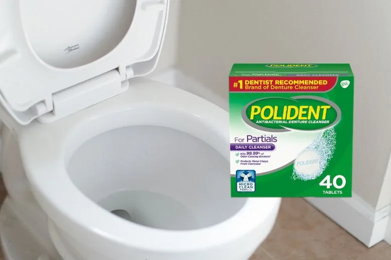 Drop a denture cleaning tablet in the toilet? The result is absolutely brilliant!