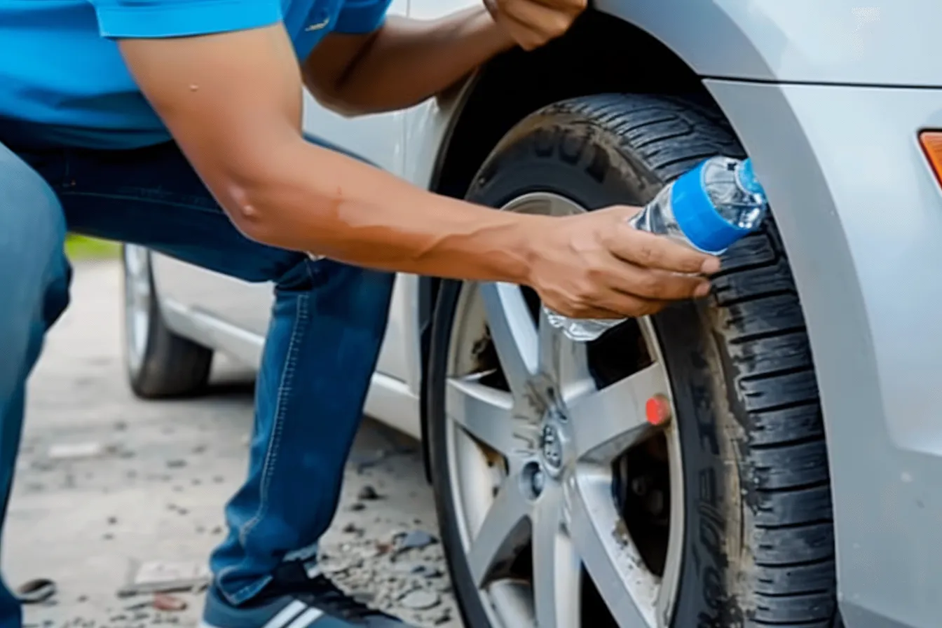 Why You Should Immediately Report a Bottle on Your Tire to the Police